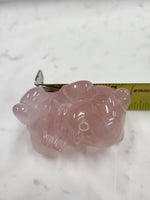 Rose Quartz Pooh Bear