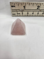 Rose Quartz mini pyramid