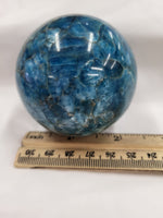 Blue Apatite Sphere