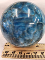 Blue Apatite Sphere