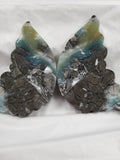 Caribbean Calcite Butterfly Wings with stand