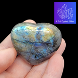 Labradorite Heart