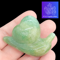 Green Aventurine Heart Snail