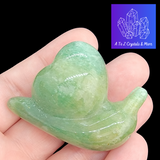 Green Aventurine Heart Snail