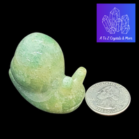 Green Aventurine Heart Snail