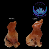 Carnelian Howling Wolf