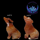 Carnelian Howling Wolf