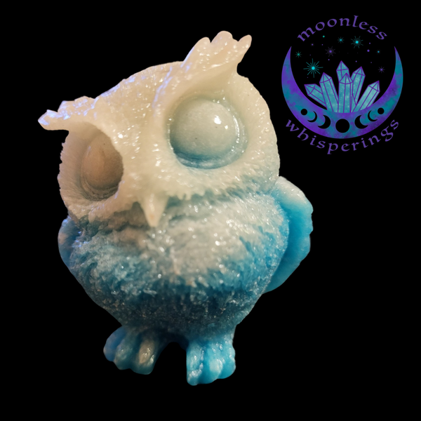 Luminous Owl- blue